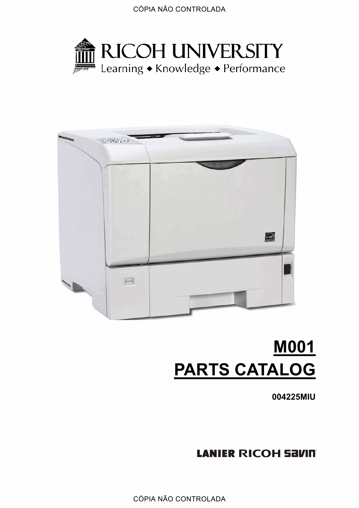 RICOH Aficio SP-4200N M001 Parts Catalog-1